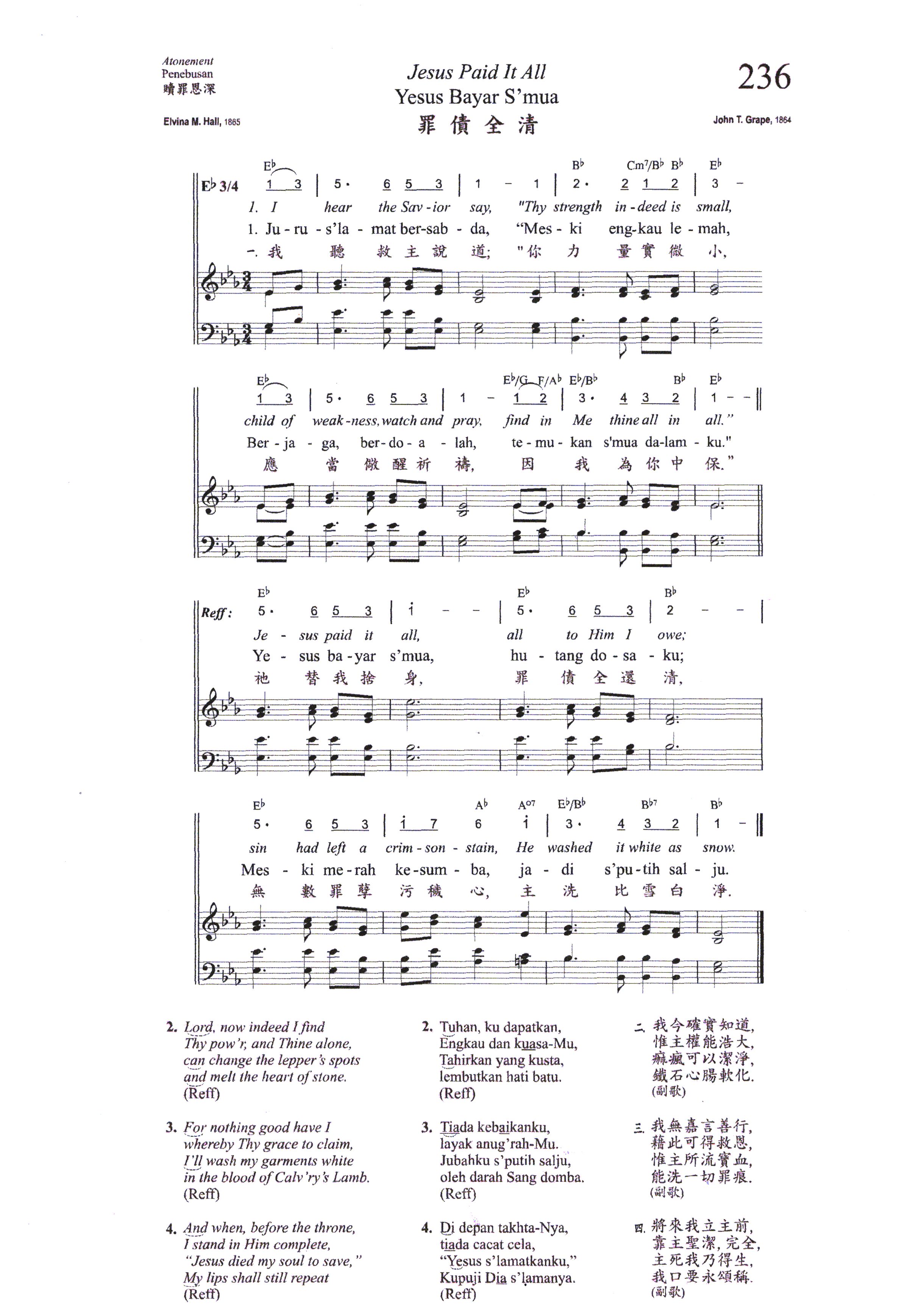 236 Yesus Bayar S’mua