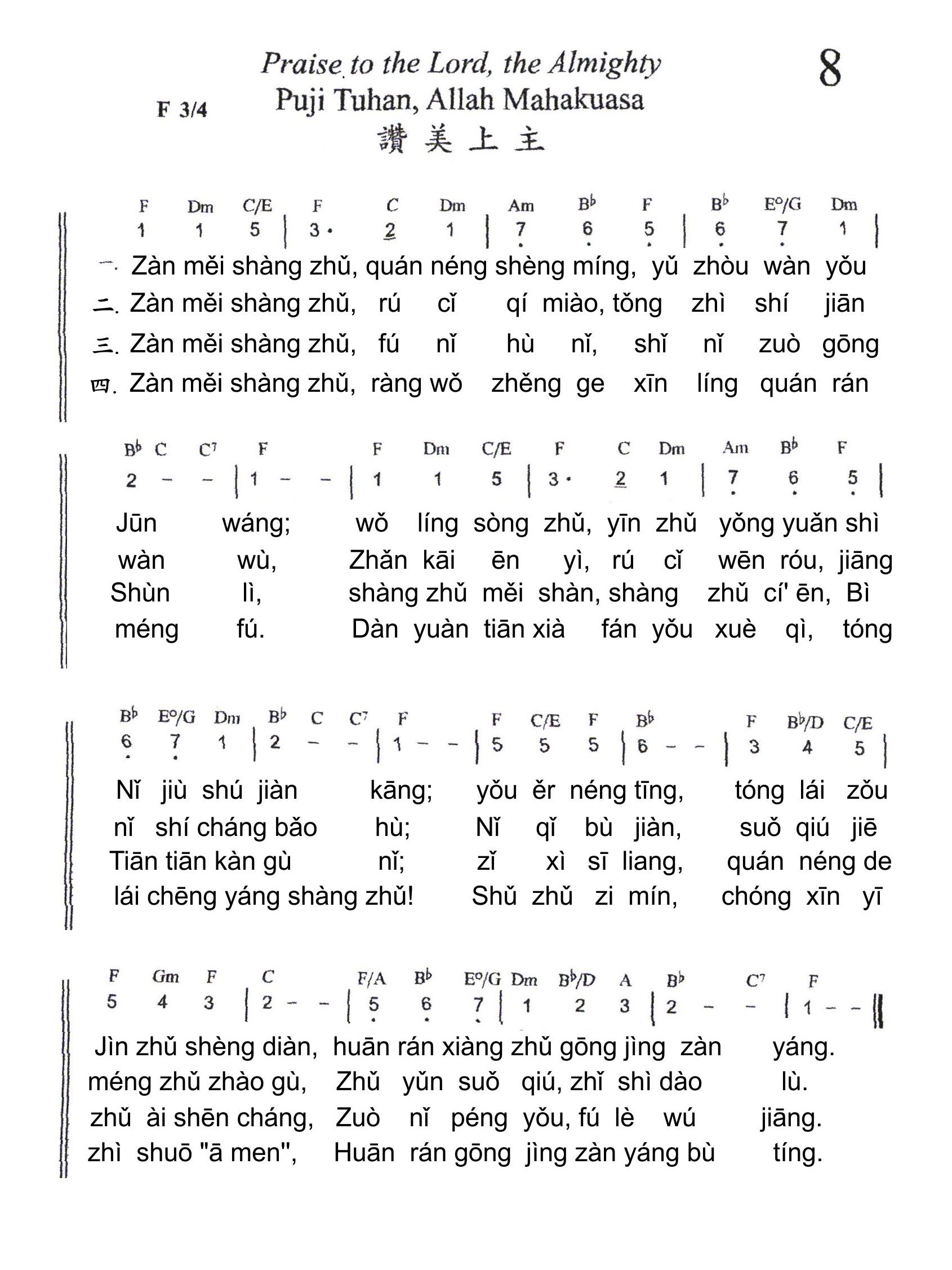 008 Puji Tuhan, Allah Maha kuasa